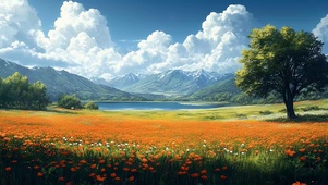 唯美自然花海