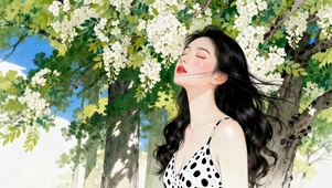 夏季清纯可爱女孩