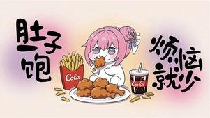 肚子一饱！烦恼就少！
