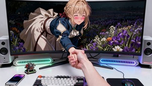 破壁牵手二次元花田美少女