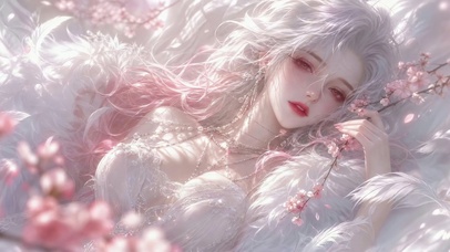 唯美银发美女