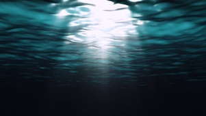 4K 高清  水下看蓝色海洋