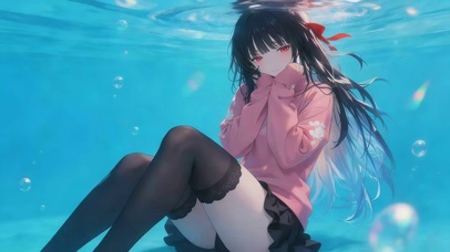 水下黑丝女孩