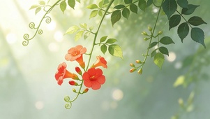 凌霄花开