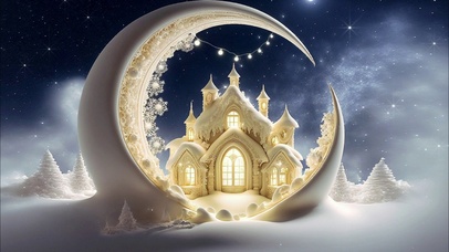 浪漫唯美小雪屋