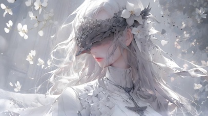 4k白发蒙面女孩