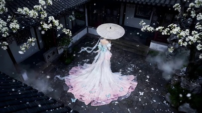 飘落的梨花是数不尽的思念