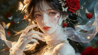 唯美深邃眼眸少女
