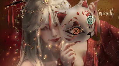 4k狐妖面具女生