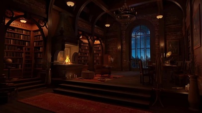 舒适的雨天书店