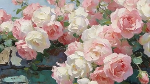 墙边花朵带鱼屏