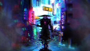 赛博朋克鬼武士 屏幕失真