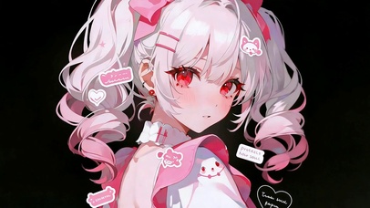 甜酷双马尾女孩