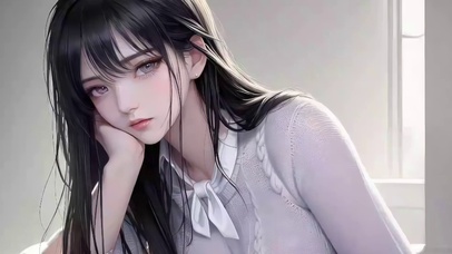 忧郁的毛衣女神27