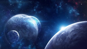 星空中的地球