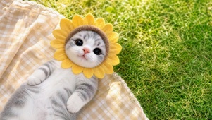 向日葵猫咪