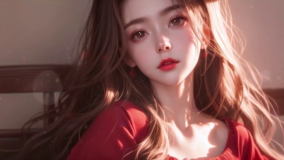 阳光元气性感长发美女