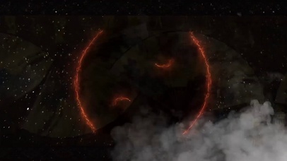 大气火焰烟雾太极阴阳八卦图