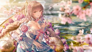 游园 船上少女