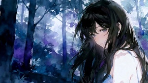 慵懒清冷感少女