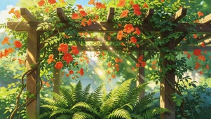 治愈鲜花小亭