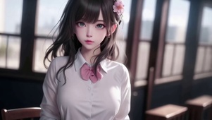 清纯治愈花季少女