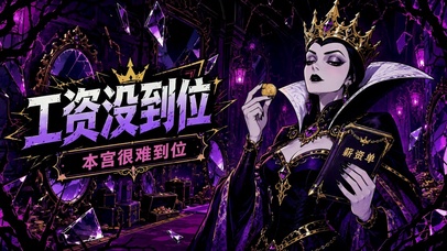 工资没到位本宫很难到位