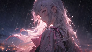 雨中