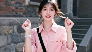 跳舞的清纯女孩