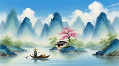 唯美的山水画