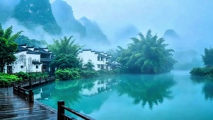 江南烟雨水乡4K