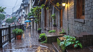 【雨景】小镇的雨