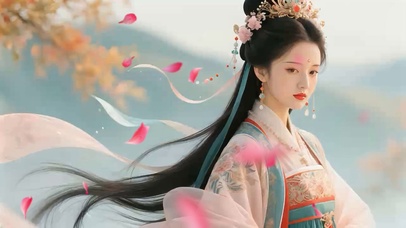 花自飘零古风美人