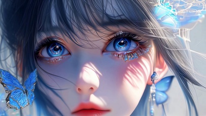 眼睛里藏着星星