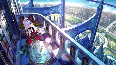 可爱白发贤者少女