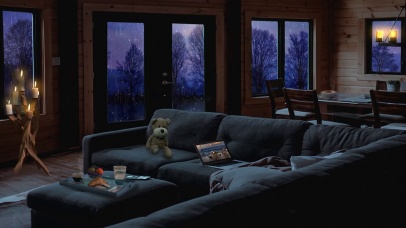 舒适的雨天客厅