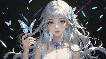 幻蝶银发姬・星际中的璀璨