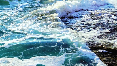 4K治愈海岸海浪