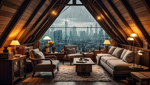 【雨景】阁楼客厅