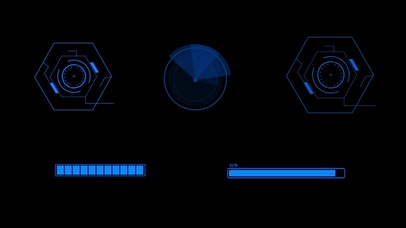 蓝色商务信息数据加载动态