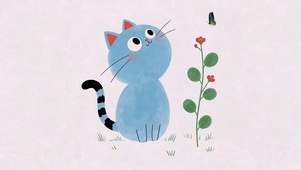 童趣小蓝猫