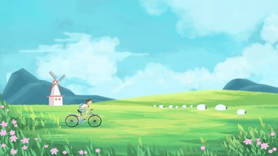 春天清新小女孩