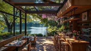 樱花湖畔咖啡屋