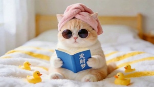 研究发财的猫咪