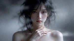 灰调清冷女神