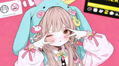 粉甜兔系少女