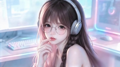 可爱唯美电竞萌妹