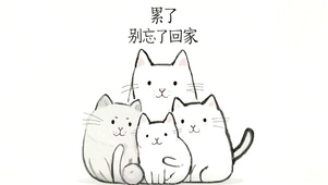 “累了，记得回家”