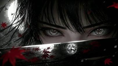 暗夜红枫暗黑二次元美少女