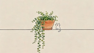 绿植小猫咪